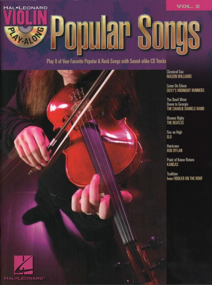 Violin Play-Along, Volume 2: Popular Songs - Violin - Hal Leonard