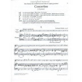 Kuchler, Ferdinand - Concertino in G Major, Op 11 - Viola and Piano - Bosworth Edition