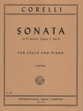 Corelli, Arcangelo - Sonata In D Minor Op 5 No 8 - International Edition