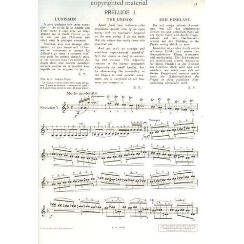 Ysaÿe, Eugène - Ten Preludes Op 35 For Solo Violin Published by Schott Music