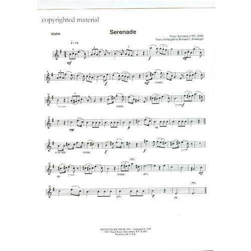 Schubert, Franz - Serenade (Standchen), D 889 For Violin and Piano Edited by Dishinger Published by Medici Music Press