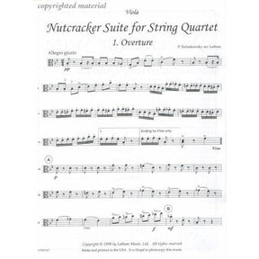 Tchaikovsky, Pyotr Ilyich - Parts - Nutcracker Suite For String Quartet Arranged and Published by Lathem