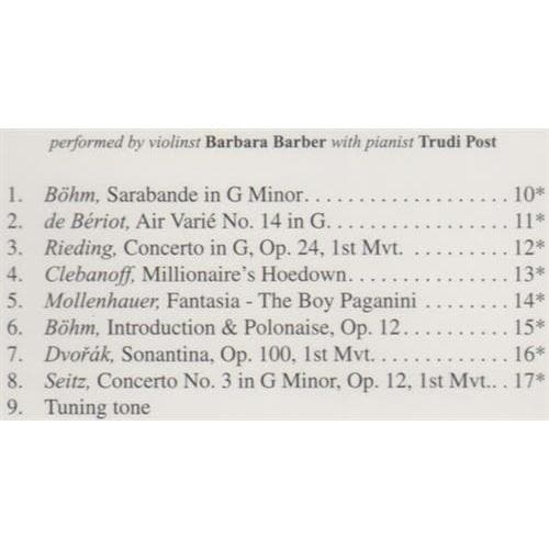 Solos for Young Violinists Volume 2 CD by Barbara Barber Published by Alfred Music Publishing