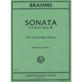 Brahms, Johannes - Sonata No 1 in e minor Op 38 for Viola and Piano - Arranged by Katim - International Edition