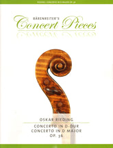 Rieding, Oskar - Violin Concerto in D Major, Op 36 - Violin and Piano - Barenreiter