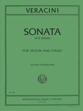 Veracini, FM - Violin and Piano - Violin Sonata in E Minor - edited by David/Hermann - International Music Company