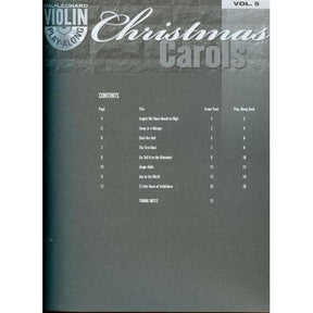 Violin Play-Along, Volume 5: Christmas Carols - Violin - Book/Audio Acc. - Hal Leonard