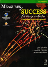 Measures of Success for String Orchestra - by Barnes, Balmages, Gruselle, Trowbridge - for Viola - Book 2 with DVD - FJH