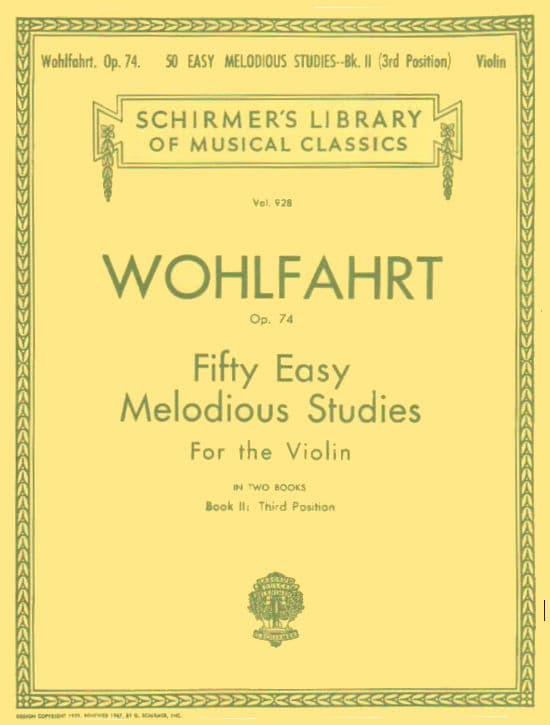 Beginner Violin Studies: Wohlfahrt Op. 74 Sheet Music