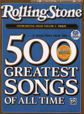 Rolling Stone: 500 Greatest Songs of All Time, Volume 2 - Violin and Piano - Book/CD - arranged by Galliford, Neuburg and Edmondson - Alfred Music