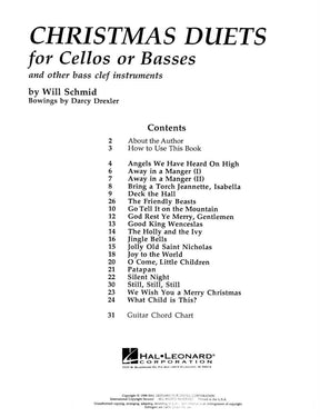 Schmid, Will - Christmas Duets For Cellos or Basses - Hal Leonard Corporation