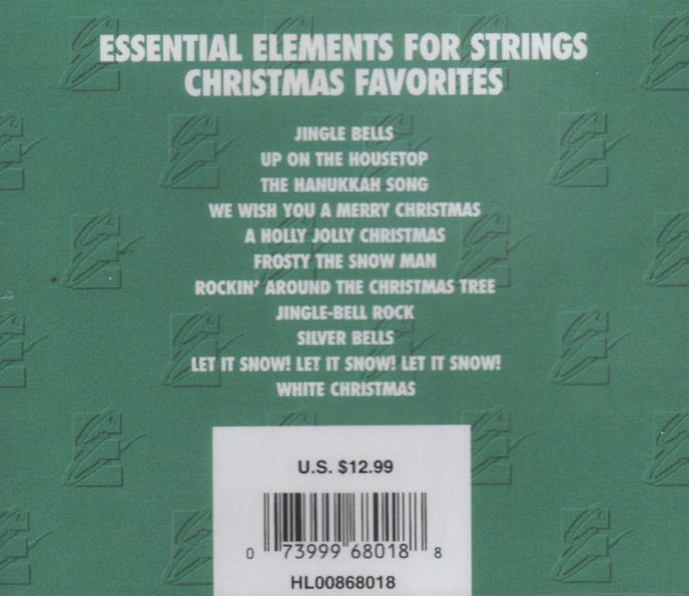 Christmas Favorites for Strings CD Accompaniment