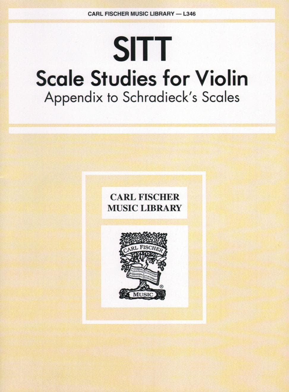 Sitt, Hans  - Scale Studies For Violin Published by Carl Fischer