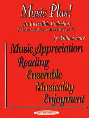 Starr, William - Music Plus! An Incredible Collection For Violin Ensemble (or with viola and/or cello) Published by Alfred Music Publishing