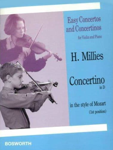 Millies, Hans - Concertino in D Major for Violin and Piano in the Style of Mozart - Bosworth