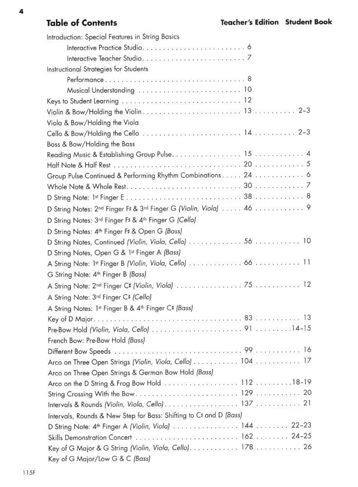 String Basics - Steps to Success for String Orchestra - Book 1 - Conductor Score - Neil A Kjos Music Company