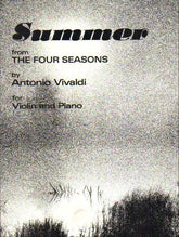 Vivaldi, Antonio - The Four Seasons: Concerto No 2 in G Minor, RV 315 "Summer" - Violin and Piano - edited by Girlamo - Belwin-Mills/Warner Bros