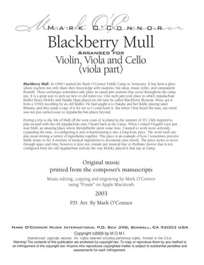 O'Connor, Mark - Blackberry Mull for Violin, Viola, and Cello - Viola - Digital Download