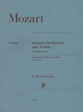 Mozart, W.A. - Sonatas (Fragments) - for Violin and Piano - Edited by Seiffert - Additions by Robert D. Levin - G Henle URTEXT