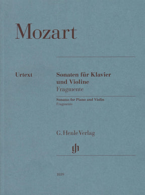 Mozart, W.A. - Sonatas (Fragments) - for Violin and Piano - Edited by Seiffert - Additions by Robert D. Levin - G Henle URTEXT