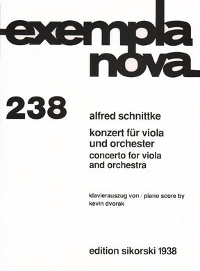 Schnittke - Concerto, for Viola and Piano Published by Sikorski