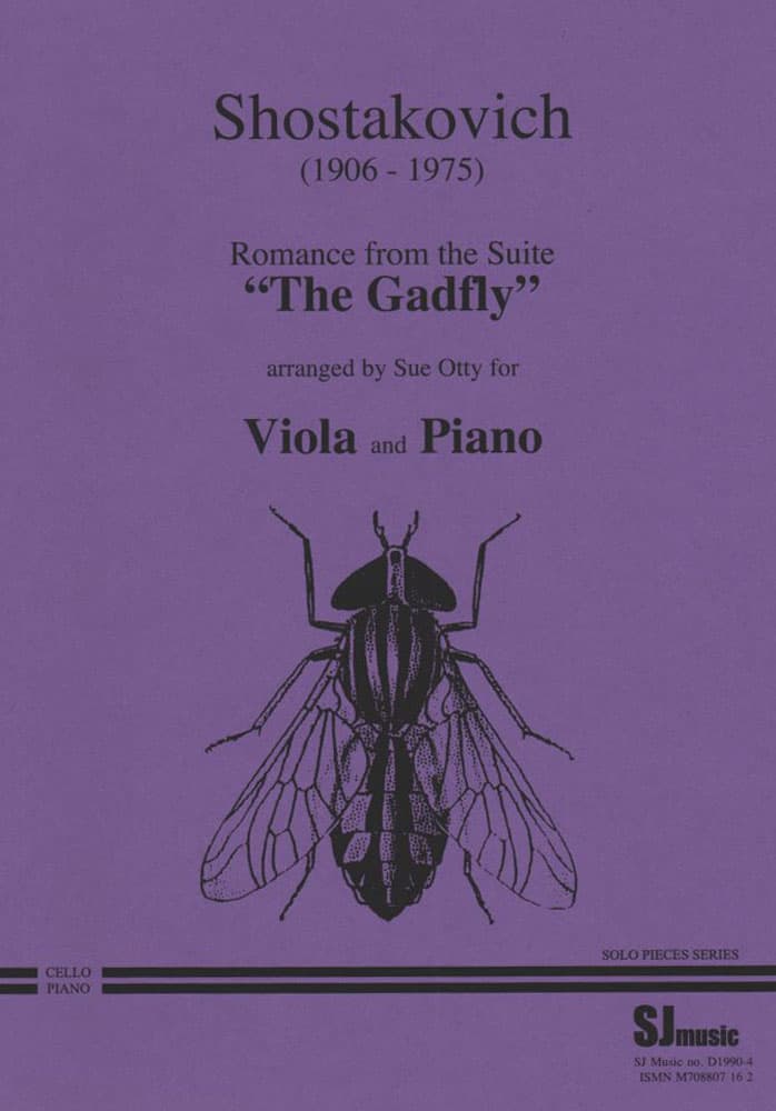 Shostakovich, Dmitri - Romance from the Suite "The Gadfly" - Viola and Piano - arranged by Sue Otty - SJ Music Edition