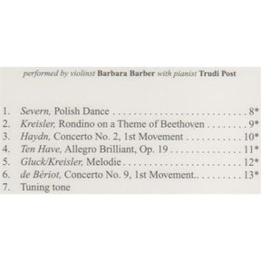 Solos for Young Violinists Volume 4 CD by Barbara Barber Published by Alfred Music Publishing