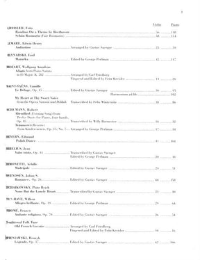 Solos for Violin: 34 Solos for Violin and Piano - edited by Eric Wen - Carl Fischer Edition