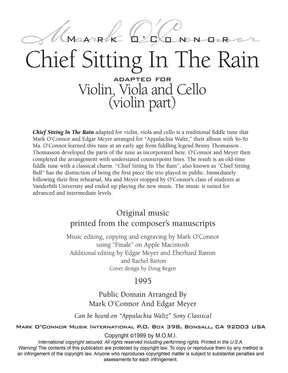 O'Connor, Mark - Chief Sitting In The Rain for Violin, Viola, and Cello - Violin - Digital Download