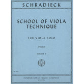 Schradieck - School of Viola Technics, Vol2 Edited by Pagels Published by International Music Company