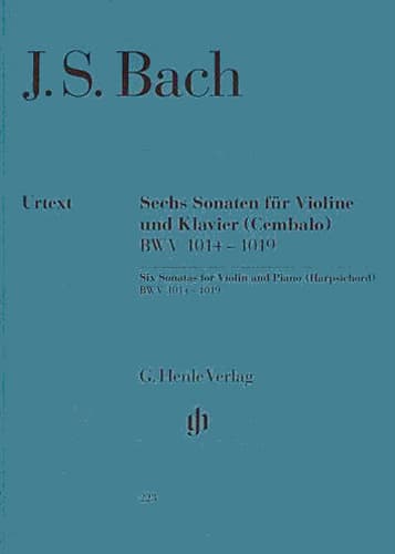 Bach, JS - Six Sonatas, BWV 1014 - 1019 - Violin and Piano - edited by Hans Eppstein - G Henle Verlag URTEXT