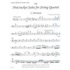 Tchaikovsky, Pyotr Ilyich - Parts - Nutcracker Suite For String Quartet Arranged and Published by Lathem