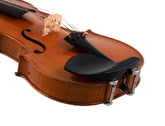 Guarneri Violin Chinrest with Old Hill Plate and Hill Clamps - Ebony