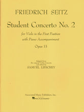 Seitz, Fritz (Friedrich) - Student's Concerto No 2 Op 13 For Viola in 1st Position and Piano Edited by Lifschey Published by Associated Music Publishers, Inc