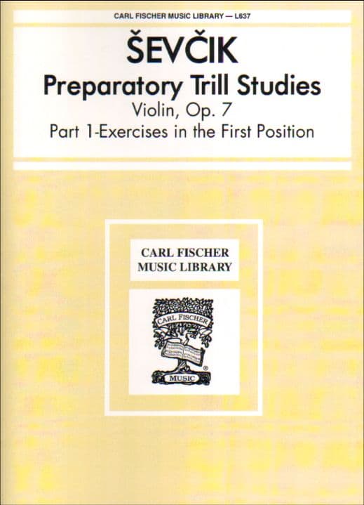 Sevcik, Otakar - Preparatory Trill Studies, Op 7, Part 1 - for Violin - Carl Fischer