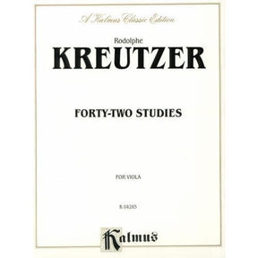 Kreutzer, Rodolphe - 42 Studies - Viola solo - Kalmus Edition