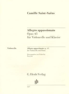 Saint-Saëns, Camille - Allegro Appassionato, Opus 43 - for Cello and Piano - edited by Jost and Geringas - G. Henle Verlag URTEXT