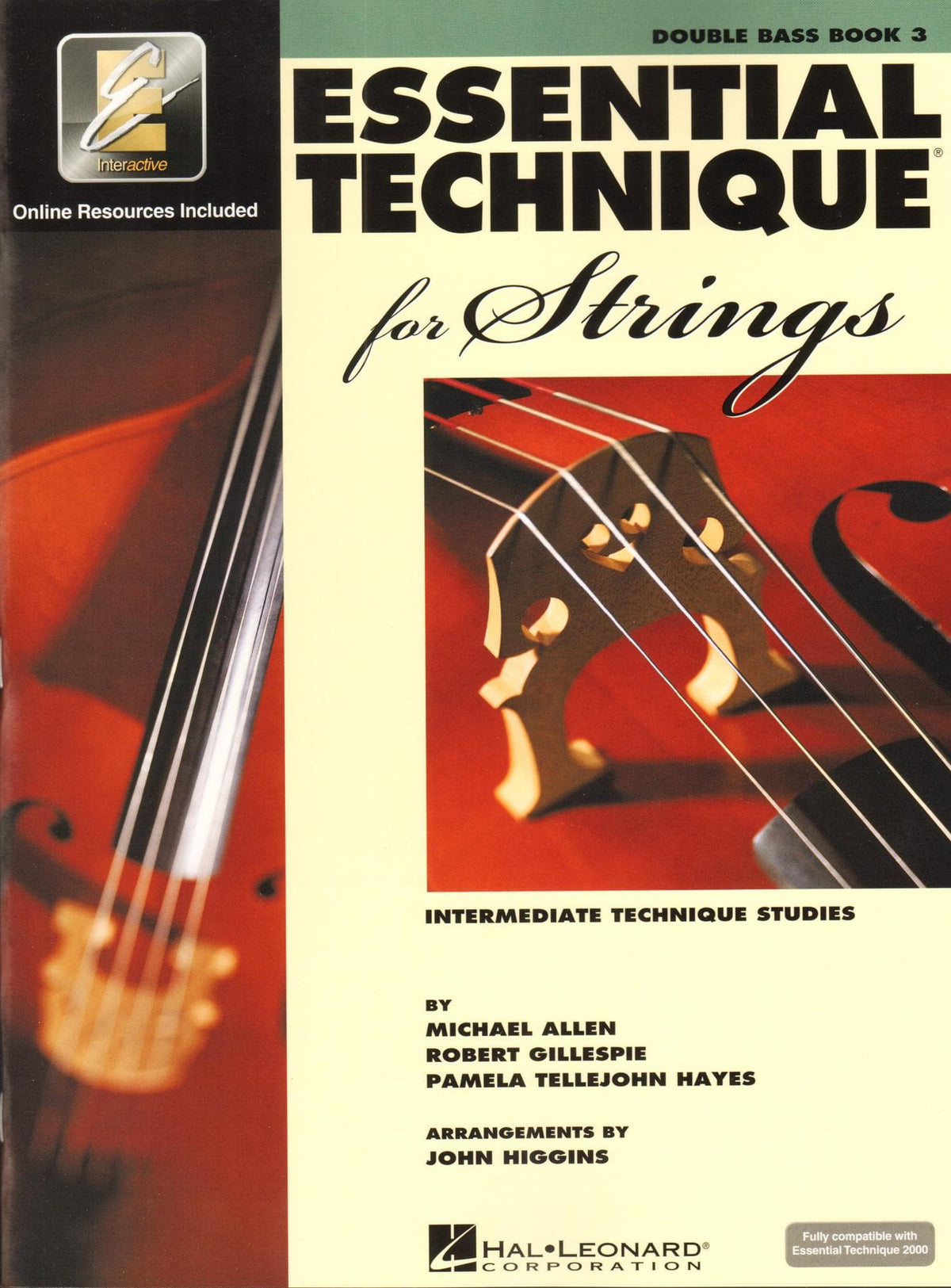 Essential Technique Interactive (formerly 2000) for Strings - Double Bass Book 3 - by Allen/Gillespie/Hayes - Hal Leonard Publication