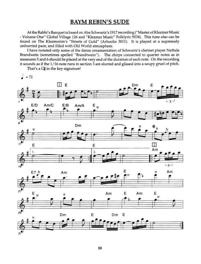 Phillips - Klezmer Collection For Violin Published by Mel Bay Publications, Inc