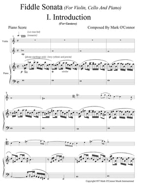 O'Connor, Mark - Fiddle Sonata Trio for Piano, Violin, and Cello - Score - Digital Download