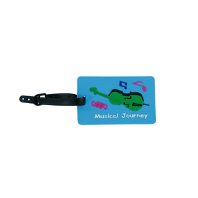 Musical Journey Luggage Tag - Blue