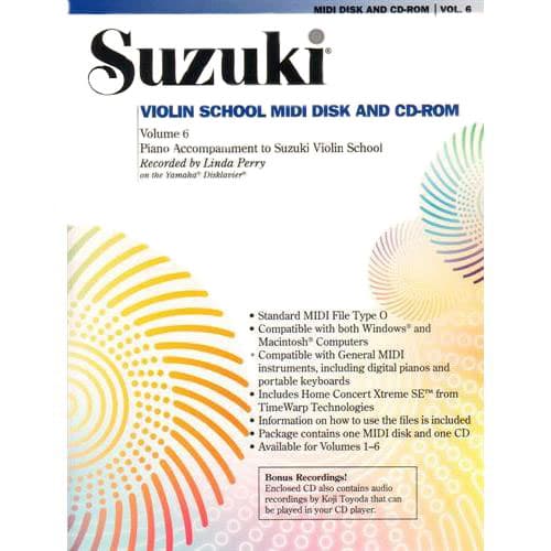 Suzuki Violin School Piano Accompaniment - MIDI/CD-ROM, Volume 6