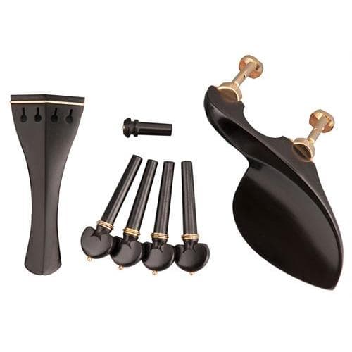 Violin Matched Parts Ebony Gold Pin/Collar