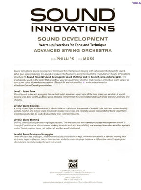 Sound Innovations - Sound Development - Advanced String Orchestra - Viola - Phillips and Moss - Alfred