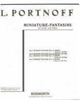 Portnoff, Leo - Russian Fantasia No 2 in D Minor - Violin and Piano - Bosworth