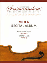 Sassmannshaus Viola Recital Album Volume 3