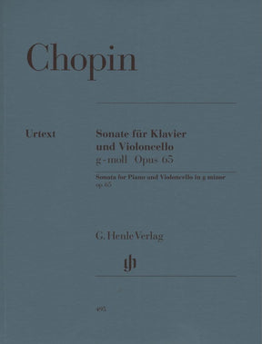 Cello Sonata in G Minor, Op 65 - Chopin, Frederic - Cello and Piano - edited by Kanngiesser - Henle