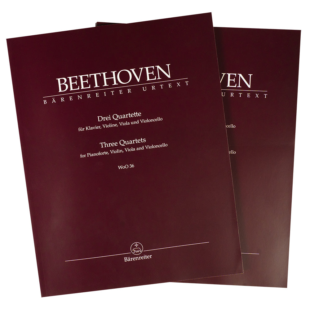 Beethoven, Ludwig van - Three Quartets for Pianoforte, Violin, Viola and Violoncello WoO 36