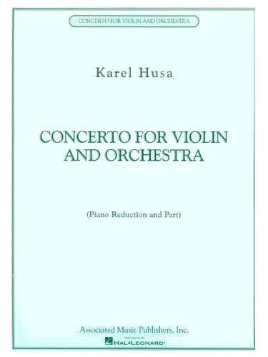 Husa, Karel - Concerto for Violin and Orchestra - Violin and Piano - Associated Music Publishers