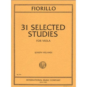 Fiorillo, Federigo - 31 Selected Studies - Viola - edited by Joseph Vieland - International Edition